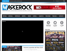 Tablet Screenshot of maskerock.com